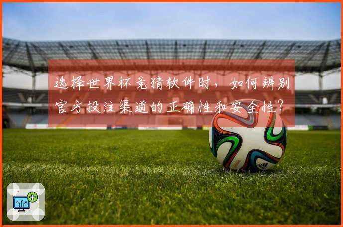 选择世界杯竞猜软件时，如何辨别官方投注渠道的正确性和安全性？